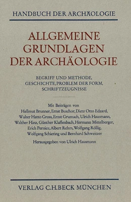 Abbildung von Hausmann, Ulrich | Allgemeine Grundlagen der Archäologie | 1. Auflage | 1969 | beck-shop.de