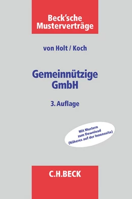 Abbildung von v. Holt / Koch | Gemeinnützige GmbH | 3. Auflage | 2015 | beck-shop.de