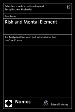 Abbildung von Porro | Risk and Mental Element | 1. Auflage | 2014 | 15 | beck-shop.de