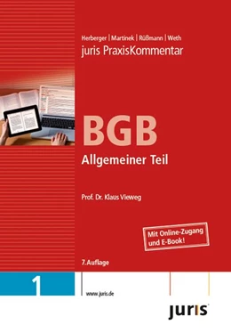 Abbildung von Vieweg | juris PraxisKommentar BGB: Band 1: Allgemeiner Teil | 7. Auflage | 2014 | beck-shop.de