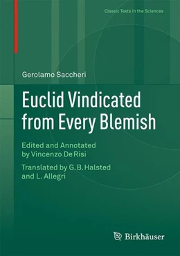 Abbildung von De Risi / Saccheri | Euclid Vindicated from Every Blemish | 1. Auflage | 2014 | beck-shop.de