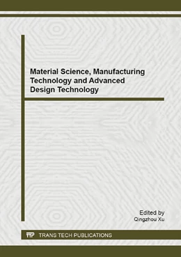 Abbildung von Xu | Material Science, Manufacturing Technology and Advanced Design Technology | 1. Auflage | 2014 | beck-shop.de