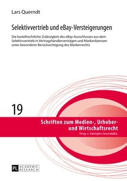 Abbildung von Querndt | Selektivvertrieb und eBay-Versteigerungen | 1. Auflage | 2014 | 19 | beck-shop.de
