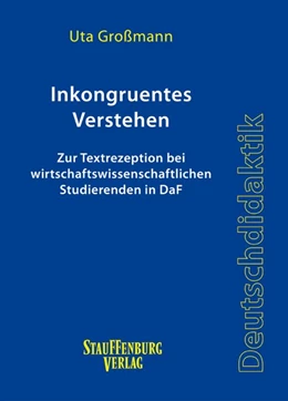 Abbildung von Grossmann | Inkongruentes Verstehen | 1. Auflage | 2014 | beck-shop.de