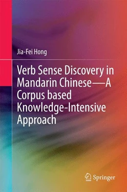 Abbildung von Hong | Verb Sense Discovery in Mandarin Chinese-A Corpus based Knowledge-Intensive Approach | 1. Auflage | 2014 | beck-shop.de