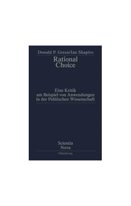 Abbildung von Green / Shapiro | Rational Choice | 1. Auflage | 2014 | beck-shop.de