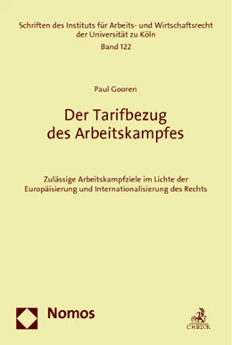 Abbildung von Gooren | Der Tarifbezug des Arbeitskampfes | 1. Auflage | 2014 | 122 | beck-shop.de