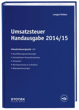Abbildung von Langer / Vellen | Umsatzsteuer Handausgabe 2014/15 | 1. Auflage | 2015 | beck-shop.de