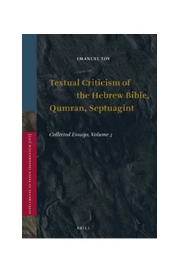 Abbildung von Tov | Textual Criticism of the Hebrew Bible, Qumran, Septuagint | 1. Auflage | 2015 | 167 | beck-shop.de