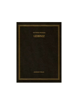 Abbildung von Biller / Jenschke | Gottfried Wilhelm Leibniz: Sämtliche Schriften und Briefe. Philosophischer Briefwechsel 1695-1700 | 1. Auflage | 2014 | beck-shop.de