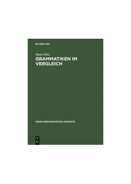 Abbildung von Glinz | Grammatiken im Vergleich | 1. Auflage | 2014 | beck-shop.de