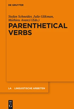 Abbildung von Schneider / Glikman | Parenthetical Verbs | 1. Auflage | 2015 | 557 | beck-shop.de