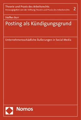 Abbildung von Burr | Posting als Kündigungsgrund | 1. Auflage | 2014 | 2 | beck-shop.de