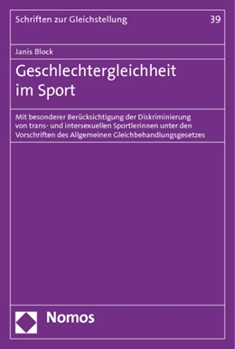 Abbildung von Block | Geschlechtergleichheit im Sport | 1. Auflage | 2014 | 39 | beck-shop.de