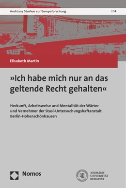 Abbildung von Martin | Ich habe mich nur an das geltende Recht gehalten | 1. Auflage | 2014 | 14 | beck-shop.de