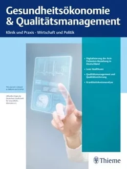 Abbildung von Gesundheitsökonomie & Qualitätsmanagement | 23. Auflage | 2024 | beck-shop.de