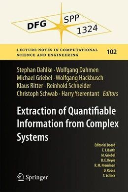 Abbildung von Dahlke / Dahmen | Extraction of Quantifiable Information from Complex Systems | 1. Auflage | 2014 | beck-shop.de