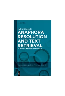 Abbildung von Schmolz | Anaphora Resolution and Text Retrieval | 1. Auflage | 2015 | beck-shop.de