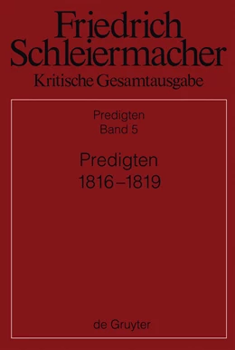 Abbildung von Kretschmar | Predigten 1816-1819 | 1. Auflage | 2014 | beck-shop.de
