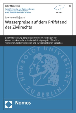 Abbildung von Rajczak | Wasserpreise auf dem Prüfstand des Zivilrechts | 1. Auflage | 2014 | 53 | beck-shop.de