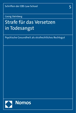 Abbildung von Steinberg | Strafe für das Versetzen in Todesangst | 1. Auflage | 2015 | 5 | beck-shop.de