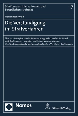 Abbildung von Nahrwold | Die Verständigung im Strafverfahren | 1. Auflage | 2014 | 17 | beck-shop.de