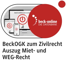 Abbildung von beck-online.GROSSKOMMENTAR zum Zivilrecht: BeckOGK: Auszug Miet- und WEG-Recht | 1. Auflage | | beck-shop.de