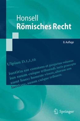 Abbildung von Honsell | Römisches Recht | 8. Auflage | 2015 | beck-shop.de