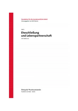 Abbildung von Lux / Meireis | Eheschließung und Lebenspartnerschaft | 1. Auflage | 2014 | beck-shop.de