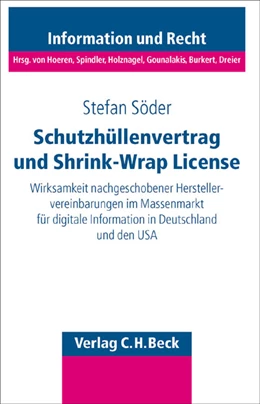 Abbildung von Söder | Schutzhüllenvertrag und Shrink-Wrap-License | 1. Auflage | 2006 | Band 61 | beck-shop.de