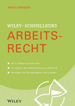 Abbildung von Diringer | Wiley-Schnellkurs Arbeitsrecht | 1. Auflage | 2019 | beck-shop.de