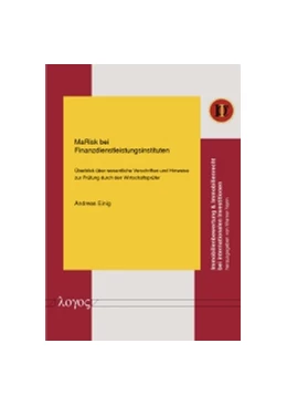 Abbildung von Einig | MaRisk bei Finanzdienstleistungsinstituten | 1. Auflage | 2014 | 14 | beck-shop.de