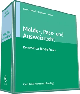 Abbildung von Spörl / Sinock | Melde-, Pass- und Ausweisrecht | 1. Auflage | 2019 | beck-shop.de
