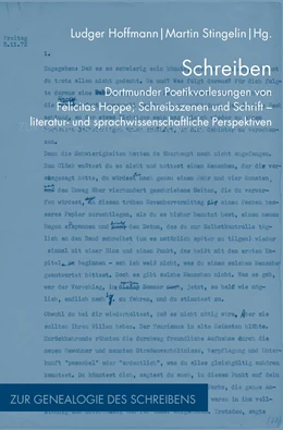Abbildung von Stingelin / Hoffmann | Schreiben | 1. Auflage | 2017 | 20 | beck-shop.de