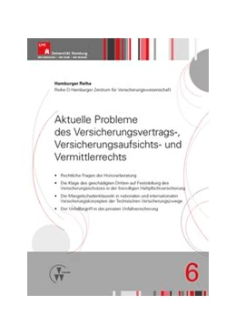 Abbildung von Drees / Koch | Aktuelle Probleme des Versicherungsvertrags-, Versicherungsaufsichts- und Vermittlerrechts | 1. Auflage | 2014 | 6 | beck-shop.de