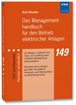 Abbildung von Straube | Das Managementhandbuch für den Betrieb elektrischer Anlagen | 1. Auflage | 2015 | 149 | beck-shop.de