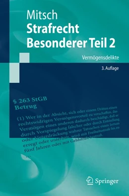 Abbildung von Mitsch | Strafrecht, Besonderer Teil 2 | 3. Auflage | 2015 | beck-shop.de