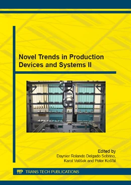 Abbildung von Delgado Sobrino / Velíšek | Novel Trends in Production Devices and Systems II | 1. Auflage | 2014 | beck-shop.de