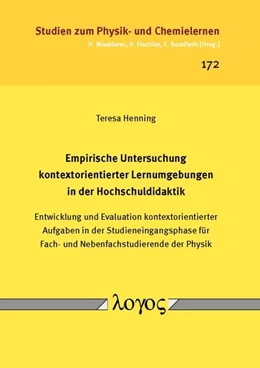 Abbildung von Henning | Empirische Untersuchung kontextorientierter Lernumgebungen in der Hochschuldidaktik | 1. Auflage | 2014 | 172 | beck-shop.de