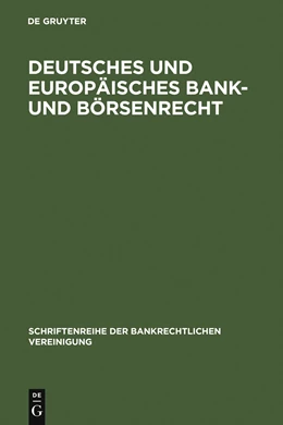 Abbildung von Deutsches und europäisches Bank- und Börsenrecht | 1. Auflage | 1994 | 5 | beck-shop.de