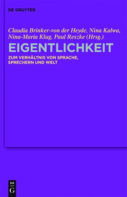 Abbildung von Brinker-von der Heyde / Kalwa | Eigentlichkeit | 1. Auflage | 2015 | beck-shop.de