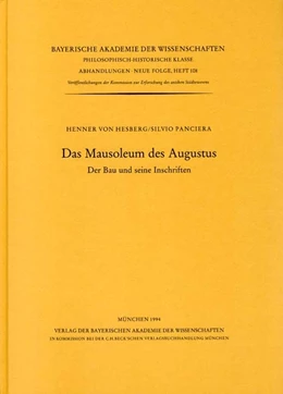 Abbildung von Hesberg, Henner von / Panciera, Silvio | Das Mausoleum des Augustus | 1. Auflage | 1994 | Heft 108 | beck-shop.de