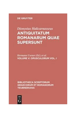 Abbildung von Halicarnasseus / Usener | Opusculorum vol. I | 1. Auflage | 2014 | beck-shop.de
