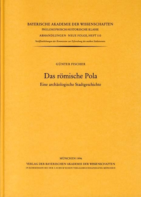 Cover: Fischer, Günter, Das römische Pola