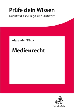 Abbildung von Alexander / Klass | Medienrecht | 1. Auflage | 2025 | beck-shop.de