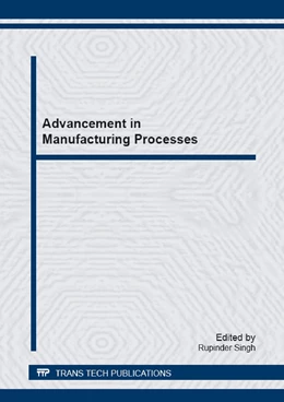 Abbildung von Singh | Advancement in Manufacturing Processes | 1. Auflage | 2015 | beck-shop.de