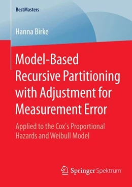 Abbildung von Birke | Model-Based Recursive Partitioning with Adjustment for Measurement Error | 1. Auflage | 2015 | beck-shop.de