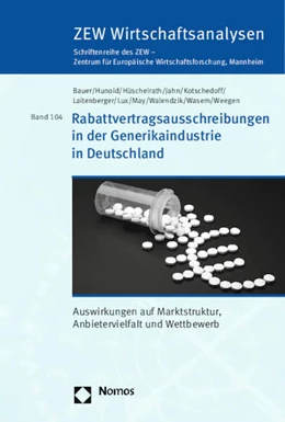 Abbildung von Bauer / Wasem | Rabattvertragsausschreibungen in der Generikaindustrie in Deutschland | 1. Auflage | 2015 | beck-shop.de