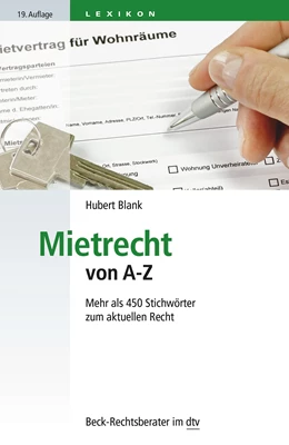 Abbildung von Blank | Mietrecht von A-Z | 19. Auflage | 2015 | 50790 | beck-shop.de