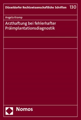 Abbildung von Kramp | Arzthaftung bei fehlerhafter Präimplantationsdiagnostik | 1. Auflage | 2015 | 130 | beck-shop.de